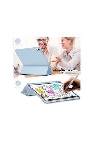 Apple Uyumlu iPad, Pro 11 1. Nesil 2018 Kılıf Kalem Bölmeli Smart Case A1