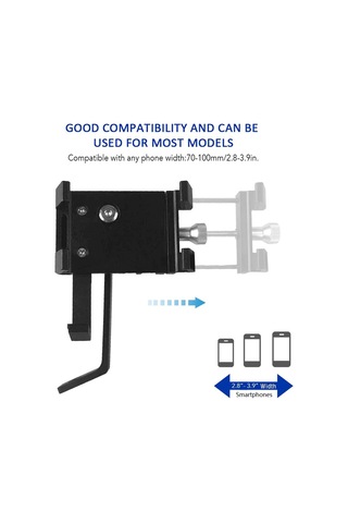 Butu Motosiklet Telefon Tutucu Montajı - Siyah
