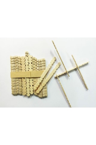 AHŞAP KESİK UÇLU ABESLANG DİL ÇUCUĞU, ŞEKİLLİ TAHTALAR (2MM )(11