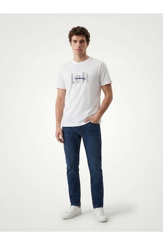 LOFT Regular Fit Erkek Tshirt K.kol Lf2042923 Q1.v1 Beyaz