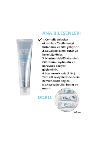 Apothe Exosome Squal-tox Moisturizing Cream 60 Ml Eksozomlar Ve Skualen İçeren Nemlendirici Krem