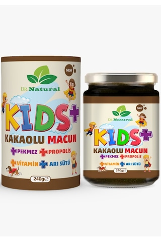 Dr. Natural Kakao Arı Sütü Propolis Pekmez ve Vitamin Çocuk Macunu 240 G