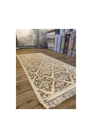 Buhara 2621c Bej-mavi Halı Çok Renkli
