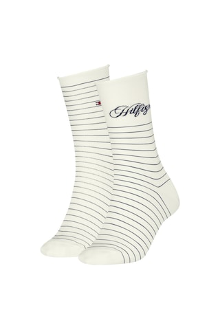 Tommy Hilfiger Th Women Sock 2p Hılfıger Strıpe Kadın Mavi Çorap - S701236455 Mavi