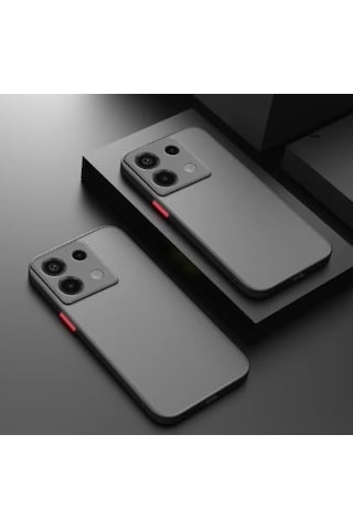 Ehr. Xiaomi Redmi Note 13 Pro 4g Uyumlu Kamera Korumalı Arkası Mat Sert Silikon Kılıf