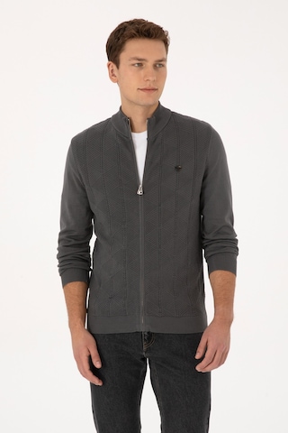U.s. Polo Assn. Erkek Gri Hırka Triko 50315024-vr024 Grı