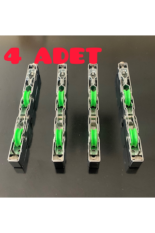 Tusem Çelik Gövde Yeşil Çiftli Sürme Kapı Ve Pencere Tekeri