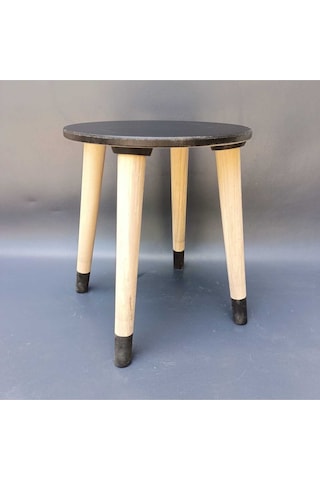 Na Neşeli Ahşap Ahşap Çocuk Taburesi. Çocuk Sandalyesi. Çalışma Masası .renkli Çocuk Odası Sehpa Çiçeklik Ev Dekoru Siyah