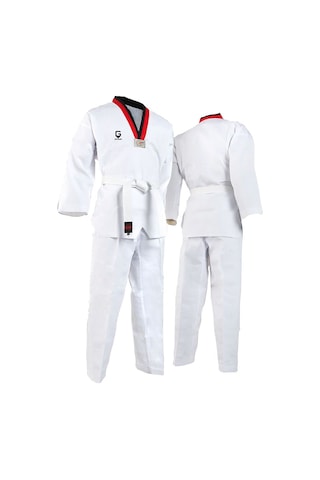 Dizispor Top Glory Fitilli Pum Yaka Taekwondo Elbisesi Dobok Beyaz