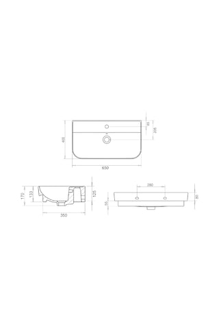 Turavit Luna Slim Lavabo 65 CM