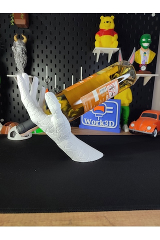 El Tasarımlı Şarap Şişesi Standı 3d Baskı Dekoratif İçki Tutucu