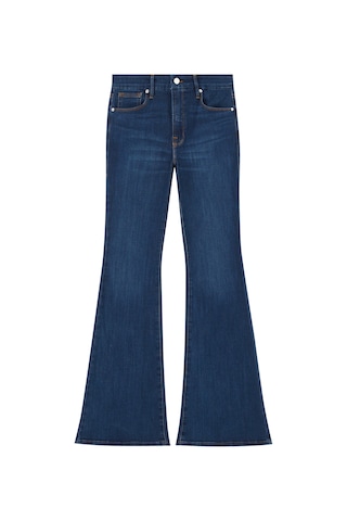 Good American Ideal Fit Flare Kot Pantolon Mavi