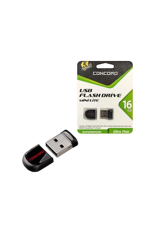 USB FLASH BELLEK 16GB MİNİ LITE CONCORD C-UML16 USB FLASH BELLEK 16GB MİNİ LITE CONCORD C-UML16