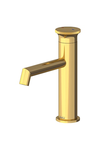 Teska E 5517 Arte Leo S Lavabo Bataryası Altın