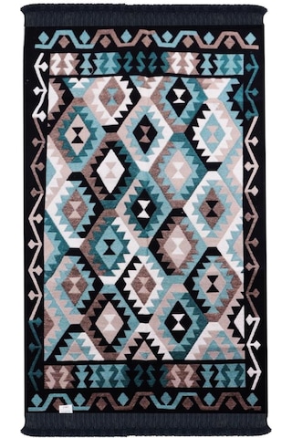 Bigghome Çift Taraflı Kilim, Makinede Yıkanabilir, Modern Desenli, 80 150 Cm, Sa1818a Desenli
