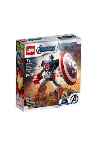 LEGO Marvel Avengers 76168 Kaptan Amerika Robot Zırhı 121 Parça