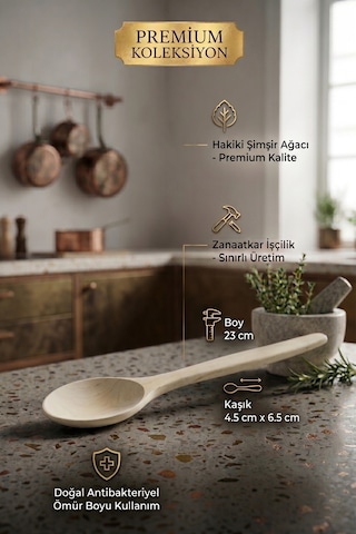 Doğal Şimşir Ağacı Ahşap Tahta Kaşık Spatula Seti Ağaç Kaşık 3lü Set Ahşap