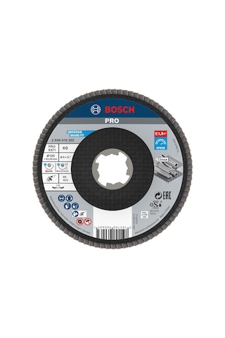 Profesyonel Açılı Yelpaze Zımpara Diski Best Metal, X-lock, X571, Ø125 Mm, Granülasyon K120