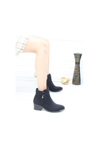 Nesil Shoes Bln 5200 Siyah Zümrüt Günlük Kışlık Kadın Bot-siyah Zümrüt Siyah - Yeşil