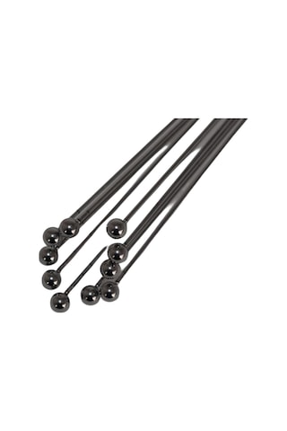 Paslanmaz Çelik Top Krema Yumurta Çırpıcı 30 Cm Boncuk Uçlu Yumurta Çırpıcı Gri