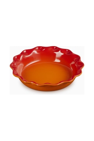 Le Creuset Seramik Dalgalı Kenar Lüks Tart Kalıbı Fırın Tepsisi Turuncu 23 Cm