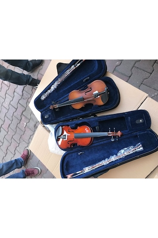 Pagannini Vg001L 4/4 Tam Boy Parlak Cila Keman-Kılıf-Yay-Reçine