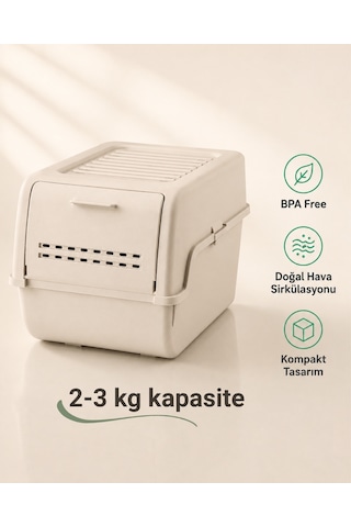 Mini Patates Soğan Sepeti Krem 8 L - Bpa Free Havalandırmalı Sebzelik