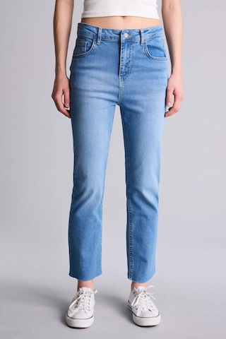 Defacto Crop Flare Fıt Yüksek Bel Kısa Paça Bilek Boy Jean Yıkamalı Pantolon H1665ax26smnm39 Mavi-nm39
