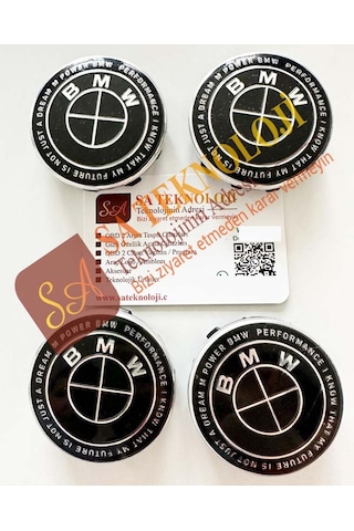 Bmw Jant Göbeği Logosu 56 Mm Newworld56mm Full Siyah