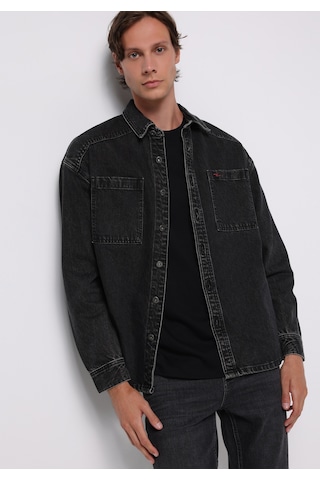 Colin's Colins Oversize Fit Erkek Siyah Shacket Cl1077373 Q1.v1 Dn44661 Denim