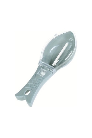 Trendooze Kapaklı Mavi Plastik Balık Pullama Aleti Ev Dekorasyonu Sanatsal Mutfak Kullanımı Mavi