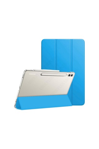 Samsung Uyumlu Galaxy Tab S9 Plus X810 X816 X818 Kılıf Pu Deri Smart Standlı Case