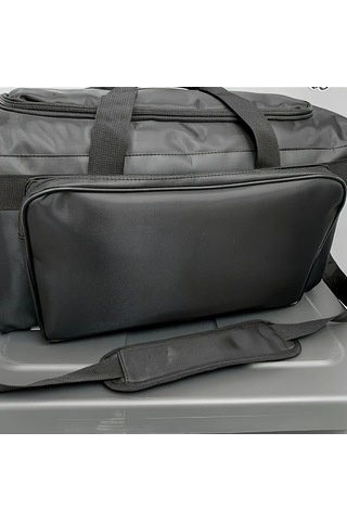 Sandwich Motion003 Kapasiteli Siyah Spor Çantası Fermuarlı Bölmeler Seyahat Siyah