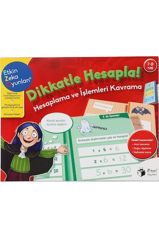 Etkin Zeka Oyunları - Dikkatle Hesapla (7-9 Yaş) Önel Yayınevi - Özel Ürün  -  Önel Yayınevi - Özel Ürün