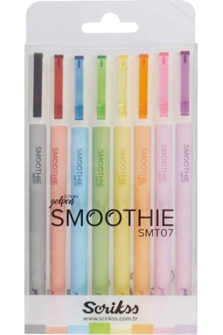 Scrikss Roller Kalem Smoothie Jel 8 Li Blister Smt07