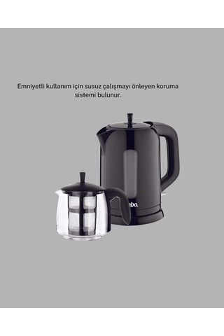 Mey İthalat Çaycı Cam Demlikli 1800w Güçlü Ve Sıcak Tutmalı Elektrikli Çay Makinesi Çok Renkli