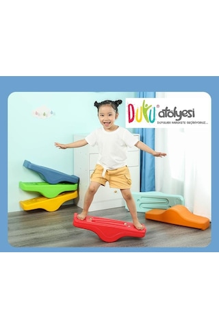Sallanan Çocuk Denge Tahtası - Bilye Oyunlu Model
