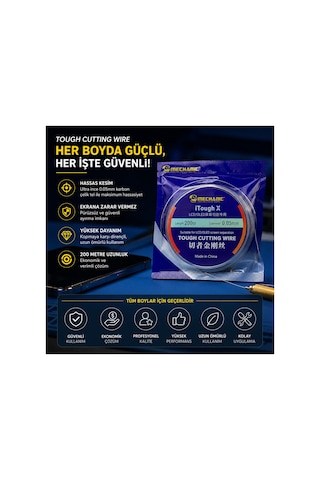 Lcd-ekran Ayırma Teli - 0.035mm 200 Metre - Karbon Steel Çelik Kesme Teli