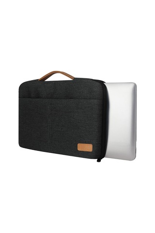 Vkemall 15-15.6 İnç Su Geçirmez Çok Fonksiyonlu Dizüstü Bilgisayar Çantası - Apple Tablet Uyumlu, Rahat El Çantası Siyah