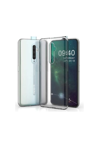 Kilifone - Oppo Reno 2z Uyumlu - Kılıf Şeffaf Soft Slim Fitt Süper Silikon Kapak - Şeffaf