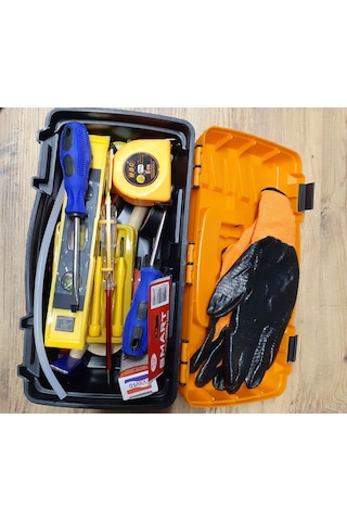 Çantalı Alet Takım Seti 19 Saatçi Tornavida Metre Çekiç Pense Yan