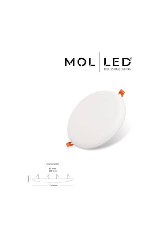 Molled 18w Sıva Altı Ayarlı Led Panel Beyaz Kasa - Mol3612