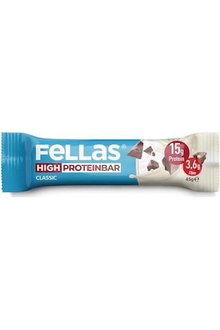 Fellas Yüksek Protein Bar - Klasik Sade 45g 3 Adet