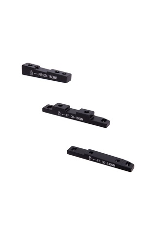 Teltree Yol Bisikleti İçin Alüminyum Düz Montaj Fren Adaptörü - Siyah / Kırmızı Seçenekli, Ff140 / Ff160 / Fr160 Modelleri Siyah