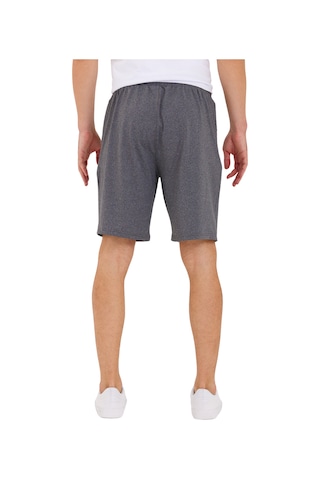 Adams Erkek Reflektör Logo Regular Fit Cepli Spor Şort Gri