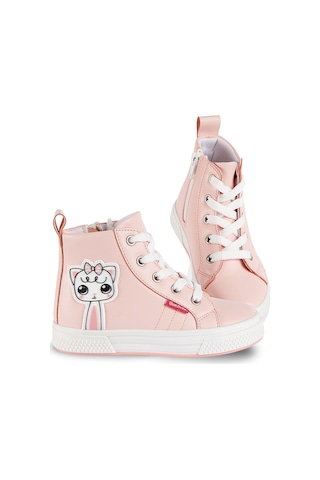 Denokids Kedicik Pembe Kız Sneakers Pembe