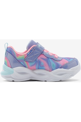 Skechers Twisty Glow - Sorbet Swirl Küçük Kız Çocuk Mavi Spor Ayakkabı 303716n Pwmt Mavi