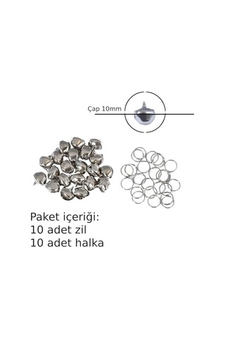 Küçük Boy Kedi Köpek Tasma Zili 10 Adet 10 Adet Halka Çap Zzil Çapı 10 Mm Hobi Zili Çıngırak Çok Amaçlı Zil