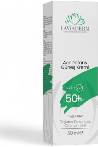 Akne Karşıtı Doğal Güneş Kremi 50+ Spf