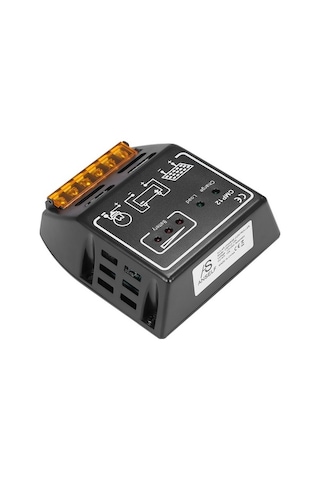 Pazly 10a 12v/24v Otomatik Solar Şarj Kontrol Cihazı - Pwm Teknolojili Güneş Paneli Regülatörü